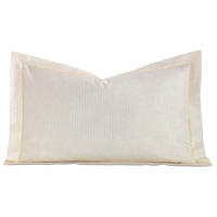 Emilio Jacquard Stripe King Sham in Ivory