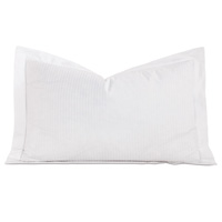 Emilio Jacquard Stripe King Sham in White