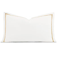 Enzo Satin Stitch King Sham in Gold