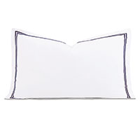 Enzo Satin Stitch King Sham in Navy