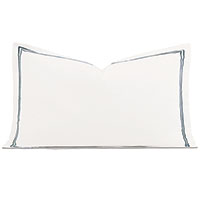 Enzo Satin Stitch King Sham In Slate