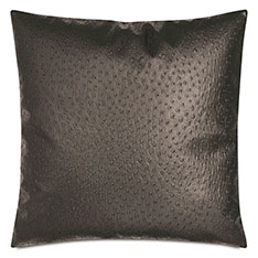 LAETITIA FAUX LEATHER DECORATIVE PILLOW