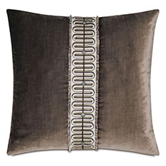 LAETITIA EMBROIDERED DECORATIVE PILLOW