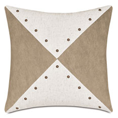 LEVI NAILHEAD DECORATIVE PILLOW