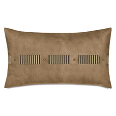 LORENZO FAUX LEATHER DECORATIVE PILLOW