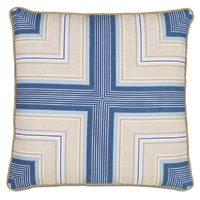 Maritime Nautical Accent Pillow In Blue