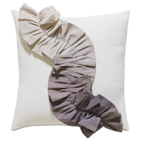 Naomi Pleated Accent Pillow In Purple