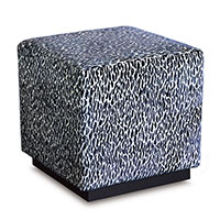 Earl Platform Ottoman in Indigo