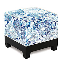 Indira Floral Cube Ottoman