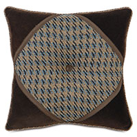 Powell Velvet Corners Decorative Pillow