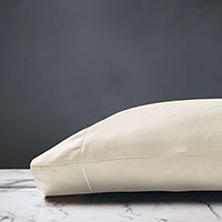 Deluca Sateen Pillowcase in Ivory