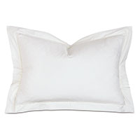 Gianna Hemstitch Queen Sham in White