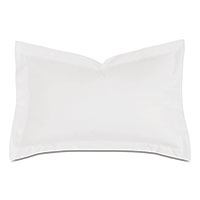 Deluca Sateen Queen Sham in White