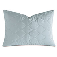 Viola Quilted Queen Sham in Sea