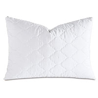 Viola Quilted Queen Sham in White