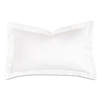 Fresco Sateen Queen Sham in White