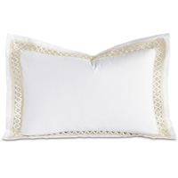 Juliet Lace Queen Sham in White/Ivory