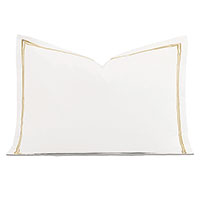 Enzo Satin Stitch Queen Sham in Antique