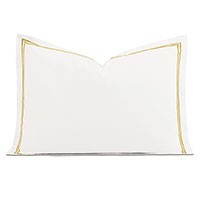 Enzo Satin Stitch Queen Sham in Daffodil