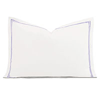 Enzo Satin Stitch Queen Sham In Heather