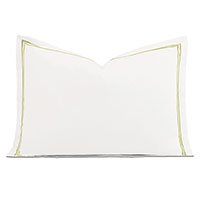 Enzo Satin Stitch Queen Sham In Pear