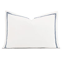 Enzo Satin Stitch Queen Sham In Slate