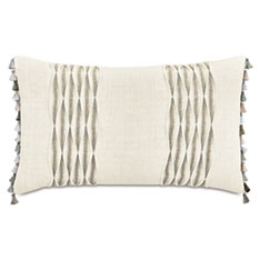 ROSECLIFF PINTUCK DECORATIVE PILLOW