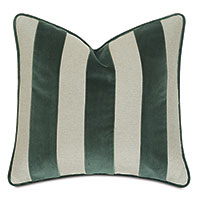 Steeplechaser Velvet Stripe Decorative Pillow