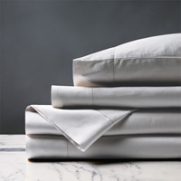 Deluca Sateen Sheet Set in Silver