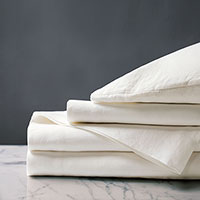 Shiloh Linen Sheet Set in Shell