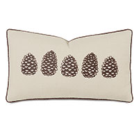 Lodge Pinecones Decorative Pillow