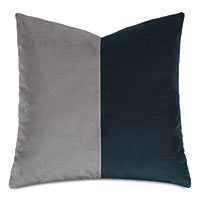 Uma Colorblock Decorative Pillow in Peacock