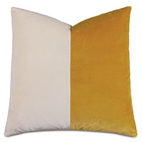 Uma Colorblock Decorative Pillow in Mustard