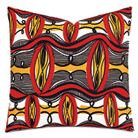 Akito Faux Ankara Decorative Pillow