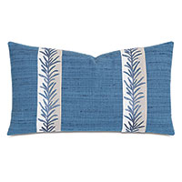 CHAUNCEY EMBROIDERED BORDER DECORATIVE PILLOW