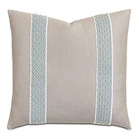 YESENIA BEADED BORDER DECORATIVE PILLOW