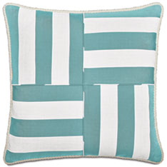 RIPTIDE GEOMETRIC DECORATIVE PILLOW IN ARCTIC