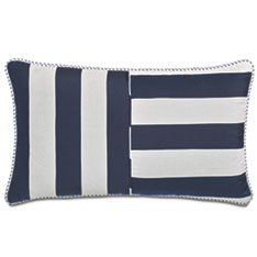 RIPTIDE STRIPED DECORATIVE POLLOW IN INDIGO