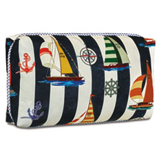 SARDINIA NAUTICAL DECORATIVE PILLOW IN NAVY