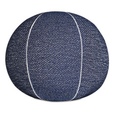 DOWNWIND SPHERICAL DECORATIVE PILLOW IN DENIM