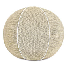 DOWNWIND SPHERICAL DECORATIVE PILLOW IN CREAM