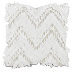 KEISHI WOVEN DECORATIVE PILLOW IN SNOW