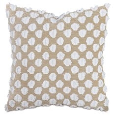 LUTON FIL COUPE DECORATIVE PILLOW IN WHEAT
