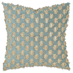 LUTON FIL COUPE DECORATIVE PILLOW IN SPA