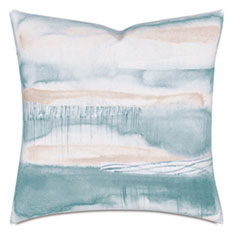 PALETTE HAND PAINTED DECORATIVE PILLOW IN PASTEL
