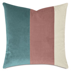 PALETTE VELVET DECORATIVE PILLOW IN PASTEL