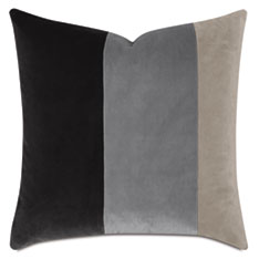 PALETTE VELVET DECORATIVE PILLOW IN SMOKE
