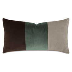 UMA COLORBLOCK DECORATIVE PILLOW IN RUSTIC FOREST