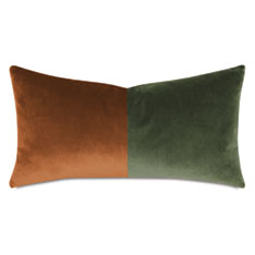 UMA COLORBLOCK DECORATIVE PILLOW IN EARTH TONE