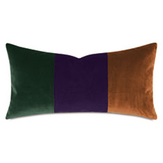 UMA COLORBLOCK DECORATIVE PILLOW IN MAJESTIC